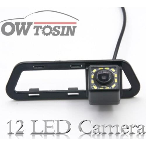 12 LED light Car Backup Rear View Camera For Nissan Tiida Pulsar Hatchback c12 2011 2012 2013 2014 Parking Reverse Night Vision