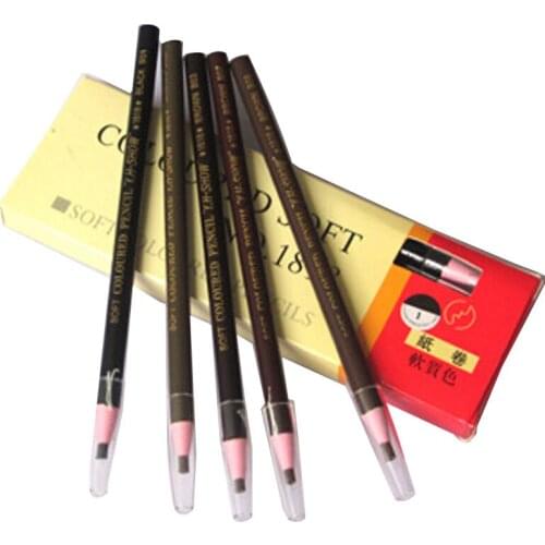 4Pcs/lot Pull Line Eye Liner Pencil Delineador Makyaj Eye Shadow Pen Waterproof Lapis De Olho Eye Pencil Sent Random Color