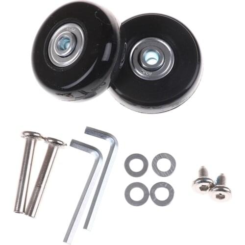 Luggage Suitcase Wheels OD 50 1.97 Inch ID 6 W 18 Axles 35 Repair Set Replacement Luggage Wheels 50x18mm