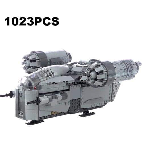 Star Space Series Wars 1023PCS 5 Figures Razor Fighter Crest Model Building Blocks Compatible with Legoed Bricks Kids Toys Gifts