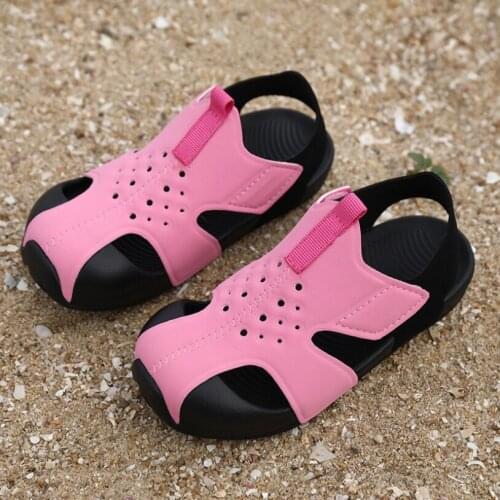 Fashion Boys Girls Sandals Beach Shoes Breathable Soft Garden Shoes Summer Sports Shoes High Quality Kids Shoe Toddler Sandals