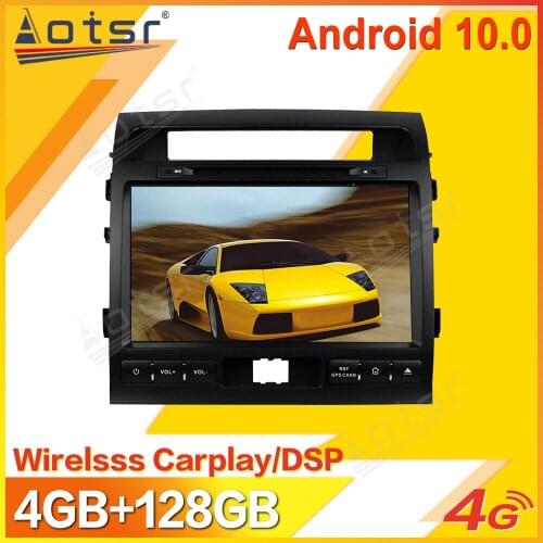 Android 10 Car Multimedia Stereo Player For TOYOTA LAND CRUISER LC200 2008-2015 Tape Radio Recorder GPS Navi Head Unit No 2 Din