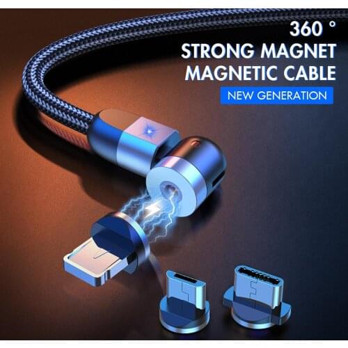 Newest 540 Magnetic Cable Micro USB Type C Fast Charging Phone Magnet Charger For iPhone 11 Pro X Max 6 7 8 Plus Samsung Xiaomi