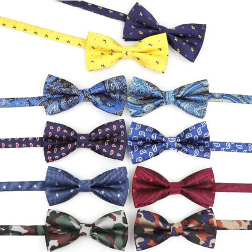 New Polyester Bowtie For Men Fashion Casual Floral Animal Camouflage Mens Bow ties For Business Dress Shirt Gift