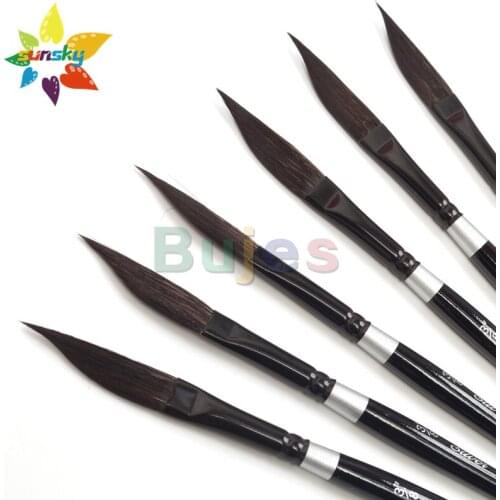 Original America Black Velvet 3012S Velvet squirrel hair Watercolor pen series Blade pen head Professional art supplies