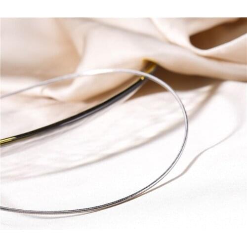 " Fake One Penalty Ten " 2Pcs 925 Sterling Silver Italian Snake Bone Chain Necklaces Jewelry Making Findings
