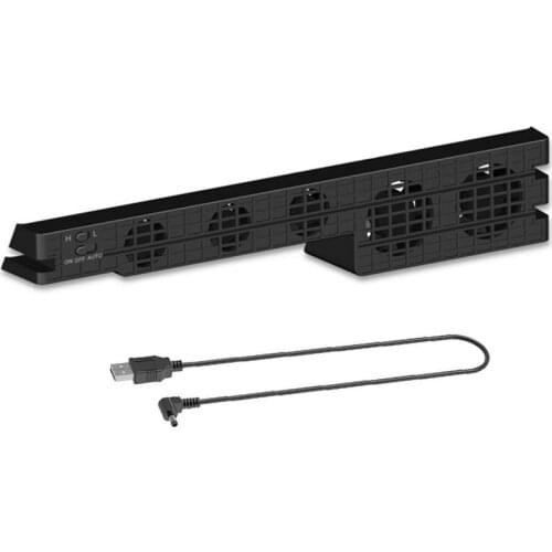 Ps4 Pro Cooling Cooler Fan Super Turbo Temperature Control With Usb Cable For Sony Playstation 4 Ps4 Pro Console Vertical Stand