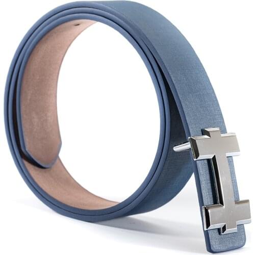 Echain Luxury Vintage Designer Belts Men High Quality Women PU Leather Dress Strap Belt for Jeans Cinturones Hombre