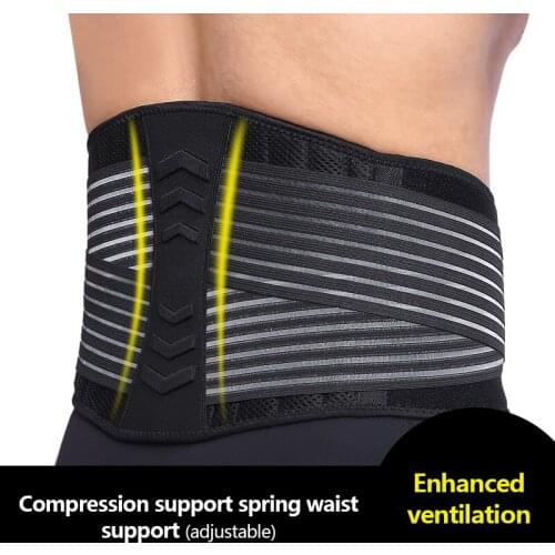 Sports Fitness Pressurized Weightlifting Squat Support Belt Breathable Protective Spring Male And Female Fitness Ring Belt