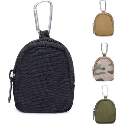 Tactical Military Pouch EDC Key Earphone Holder Men Coin Wallet Purses Army Coin Pocket with Hook Hunting Waist Belt Bag