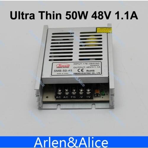 50W 48V 1A Ultra thin Single Output Switching power supply for LED Strip light AC TO DC