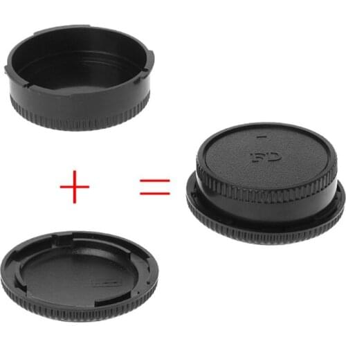 Rear Lens Body Cap Camera Cover Anti-dust Mount Protection Plastic Black for canon FD