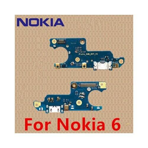 100% Original For Nokia 6 Charging Port PCB Board USB Charging Dock For Nokia X7 X6 6.1 7 .1 7 PLUS For Nokia 6 7 8
