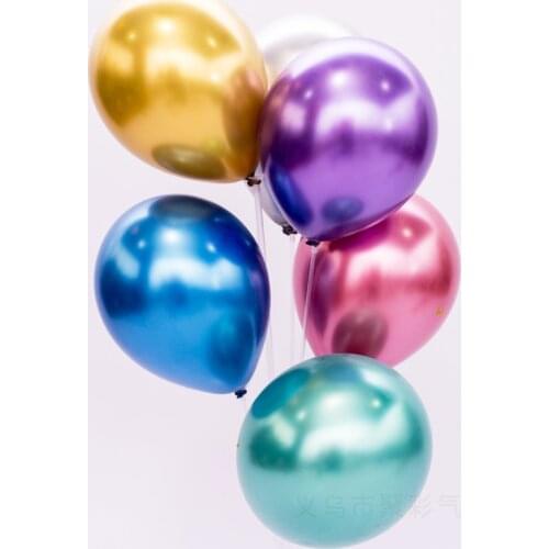 5 inch chrome metal balloons, wedding party supplies, small gifts, metal latex balloons