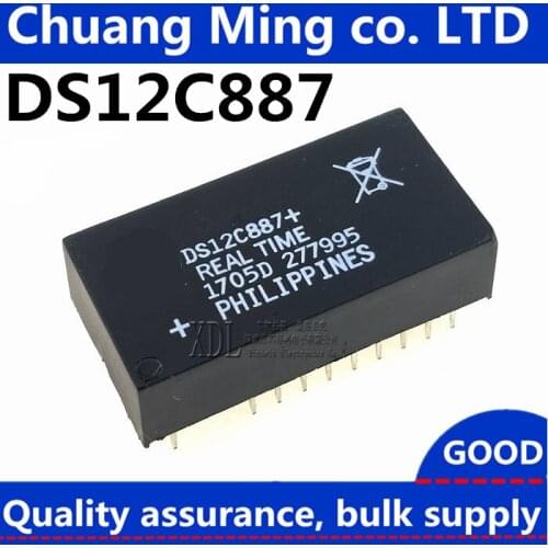 Free Shipping 5pcs/lots DS12C887 DS12C887+ Clock real time chip DIP In Stock