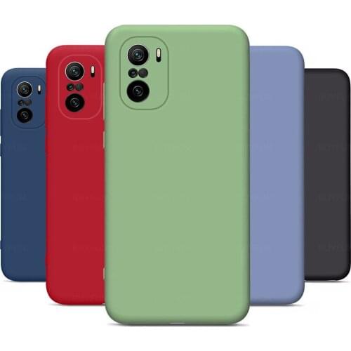 For Xiaomi Poco F3 Case Liquid Soft Silicone Cover For Pocophone F3 Pocco Little F 3 PocoF3 6.67'' Phone Camera Protection Coque
