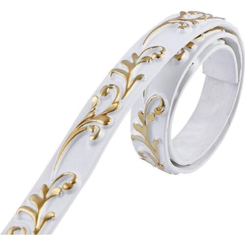 5M PVC Decorative Soft Line Self Adhesive Door Frame Paper Edge Banding Wall Stickers Waterproof Ceiling Strap Home Decor