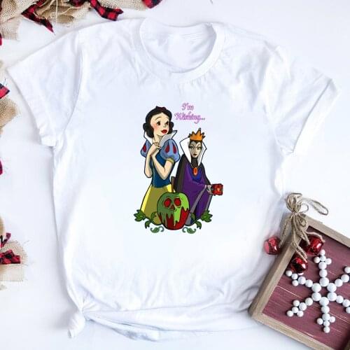 The Princess with The Poison Apple Shirt Cool Evil Queen Graphic Tee Cute Girls Snow Princess Shirts Funny Villain Tees