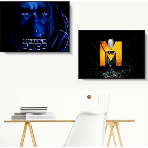 Metro 2033 Video Game Art Posters And Prints Wall Art Canvas Painting For Living Room Decoration Home Decor Unframed Quadros