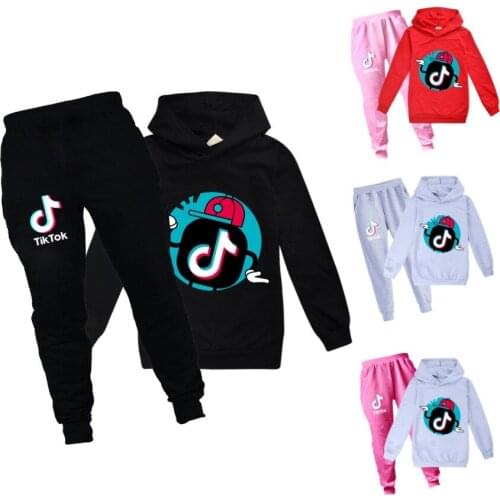 TIK TOK Baby Clothing Sets Children Birthday suit girls/Boys Tracksuits Kids Sport Suits Hoodies Top +Pants 2pcs Set