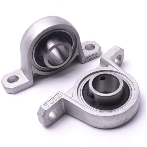 2Pcs 20mm Diameter Zinc Alloy Bore Ball Bearing Kit Set Pillow Block Mounted Support Bearings Tool