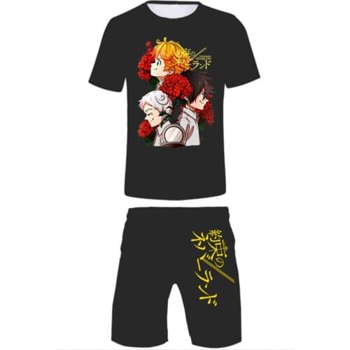New Childrens Suit Boys 3D t Shirt Japanese Anime T-shirt + Shorts Girls Fashion Short-sleeved Boys Summer Casual Suit