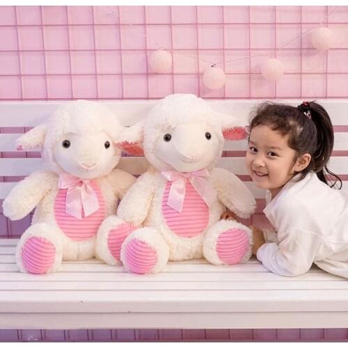 New Product High Quality Cute Lamb Plush Toy Sheep Animal Baby Toys Send Children Birthday Gift Girl Home Decoration