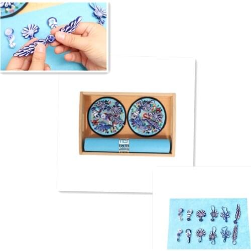 Matching Toys Montessori Sensorial Materials Basic Skill Practical Toys Chinese Style Mat Pad Tray Button Frog Gift for Child