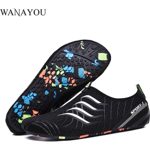 WANAYOU Men Women Diving Swimming Shoes,Outdoor Sports Lightweight Upstream Shoes,Slipper Quick-Dry Aqua Shoes Beach Water Shoes