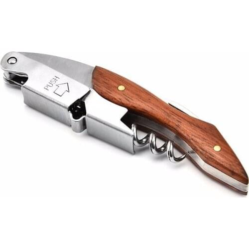 High Files Grape Red Wine Bottle Opener Stainless Steel Wire Drill Screwdriver Beer Bottle Opener A Hippocampus Knife Can