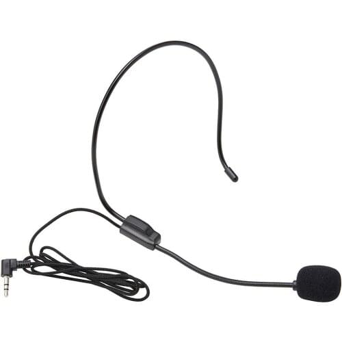 Unilateral Directivity Clear Microphone Portable 3.5mm Plug Headwear Microphone Voice Amplifier for iPhone Windows PC