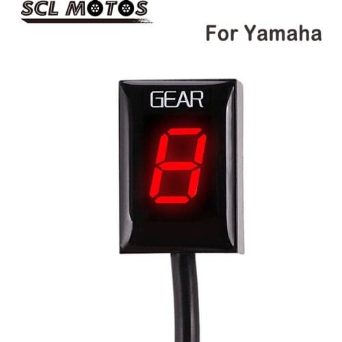 SCL MOTOS 1PC Motorcycle 1-6 LED Gear Display Indicator For Yamaha FZ6 FZS 600 1000 MT-03 YZF R6 R1 TDM 850 900 WR250X XV1900