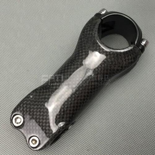 Full Carbon Fiber Road Bicycle Stem MTB Bike Stem Bicycle Parts Angle 6 Degree 31.8*60/70/80/90/100/110/120/130mm Glossy 3K