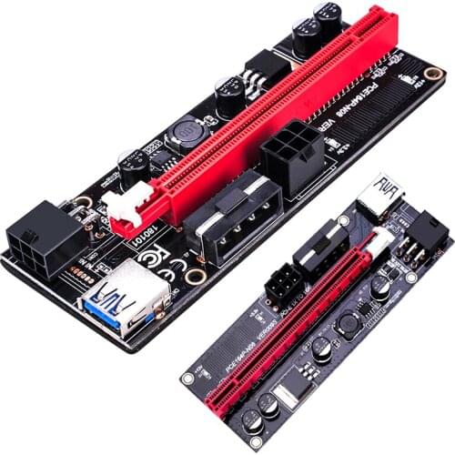 Ver009S Pci-E Riser Express 1X 4X 8X 16X Extender Riser Adapter Card Power Cable
