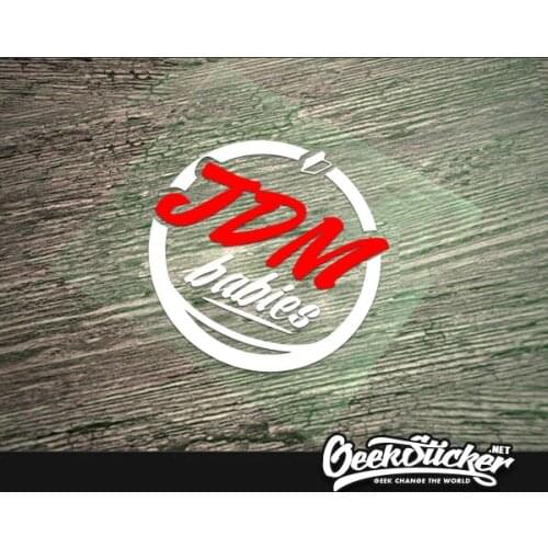 JDM BABIES waterproof decal reflective stickers cool modified accessories for Mazda Toyota Honda BMW Audi car model car styling