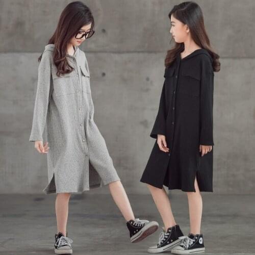Knit Cardigan 2021 New Kids Clothes Ribbed Cotton Girls Spring Dress Hoodies Soft Buttons Casual Teen Mommy and Me Clothes,#6041