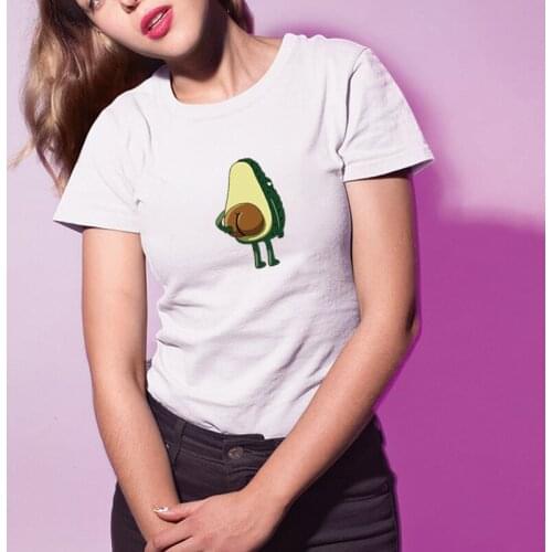 Avocado Print Tshirts Women Plus Size S-5XL Casual Summer Tshirts for Ladies Girls Graphic Tee Top Woman Tshirts Camisetas Mujer