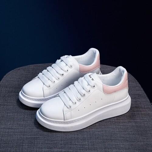 2021 women skate shoes pring brand designer wedges sneakers white platform tenis feminino trainers mcqueens female walking