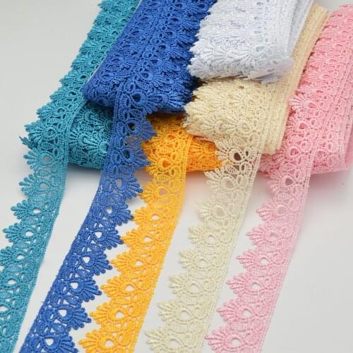 Hot sale 15yards Venise Lace trim wedding DIY crafted sewing polyester lace wholesale 4.5cm