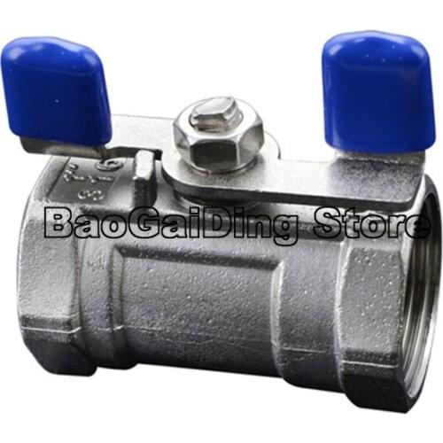 2 Way Mini Ball Valve Stainless Steel SS304 SS316 SS201 Butterfly Ball Valve 1/4" 3/8" 1/2" 3/4" 1" Inch