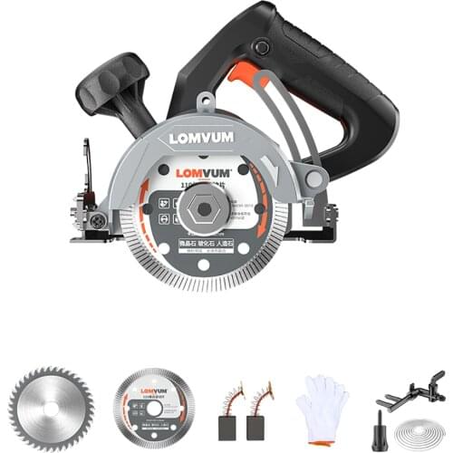 220V Electric Marble Ceramic Tile Cutting Machine Wood Stone Cutter Wall Slotting Machine Metal Cutting Saw 110MM 13000RPM