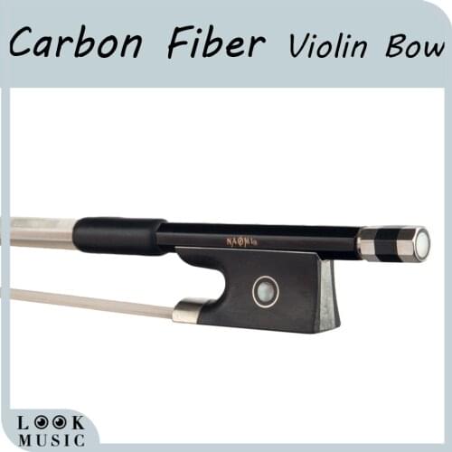4/4 Violin Bow Carbon Fiber Violin Bow Ebony Frog For Beginner /Students Violin Parts Accessories Well Balanced