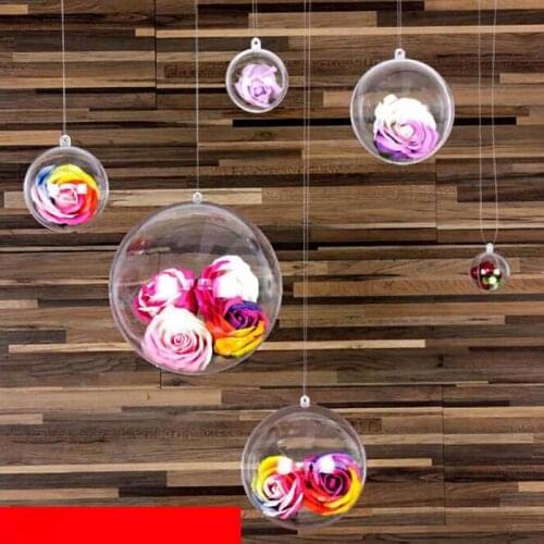 4/5cm candy box bag chocolate gift clear plastic ball for Birthday Wedding Party Decoration craft DIY favor baby shower