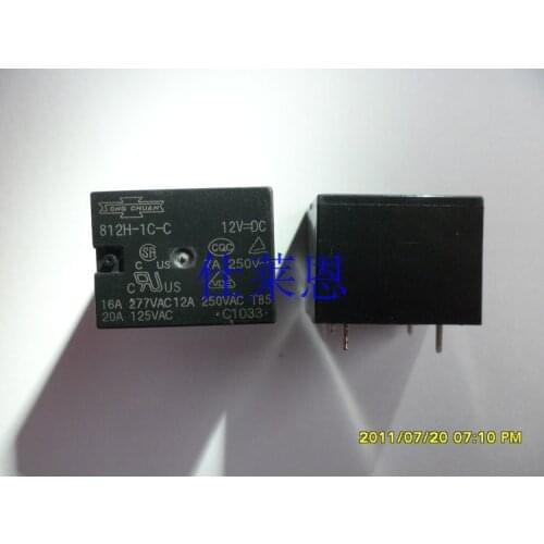 5piece 812H-1C-C-5VDC 812H-1C-C-12VDC 812H-1C-C-24VDC 812H 1C C 12V 812H-1C-C DC24V 12A 5V 12V 24V 4PINS