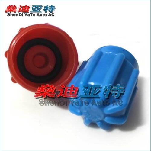 50 Pair automotive air conditioning R134a refrigerant valve seat dust cover valve cover for Mercedes-Benz BMW Magotan sagitar