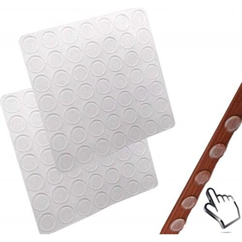 15*2mm Glass TableTop Bumpers Adhesive Cabinet Bumpers,Noise-Dampening Bumpers Self-Stick Rubber Pads for Drawers,Cabinet,Laptop