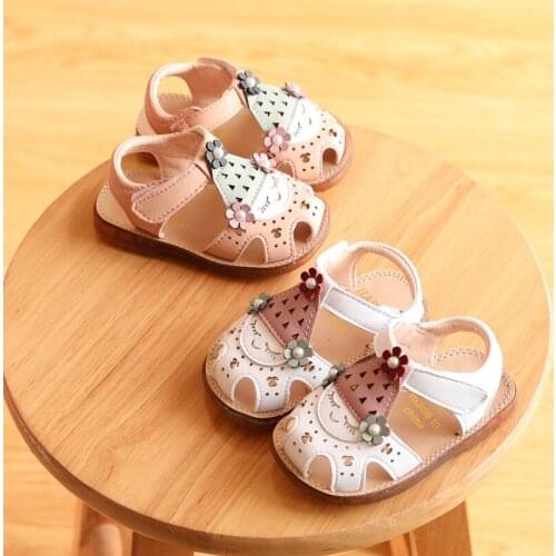 Summer Baby Girls Shoes Comfortable Children Sandals Flral Girl Breathable Child Non-slip Sandals Shoes Soft Casual Kids Shoes