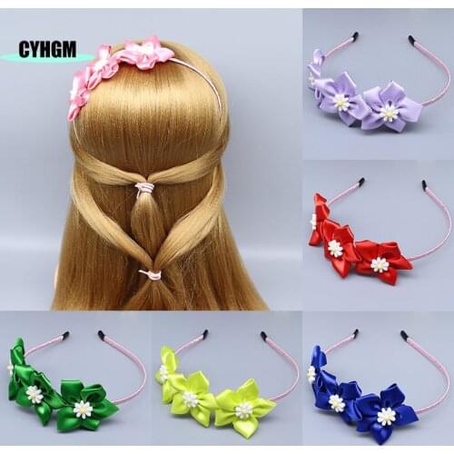 CYHGM wholesale 10 colors flowers hairband for girls headbands for women designer brand womens hair accessories A05-1