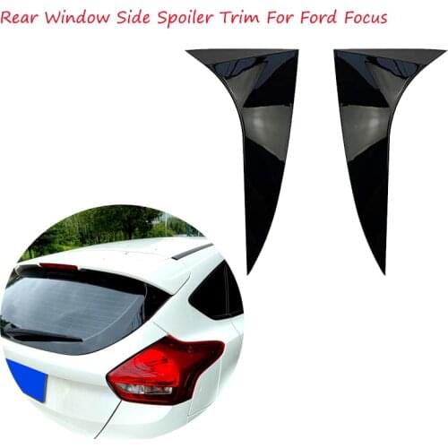 Car Rear Window Side Spoiler Trim Decoration Stickers For Ford Focus Hatchback 2015 2016 2017 2018 Accessories