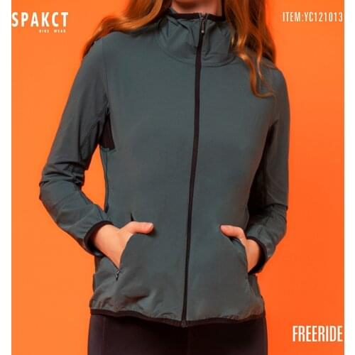 Exclusive! SPAKCT Windproof Cycling Jackets Women Riding Cycle Clothing Bike Long Sleeve Jerseys UV Protection Wind Coat